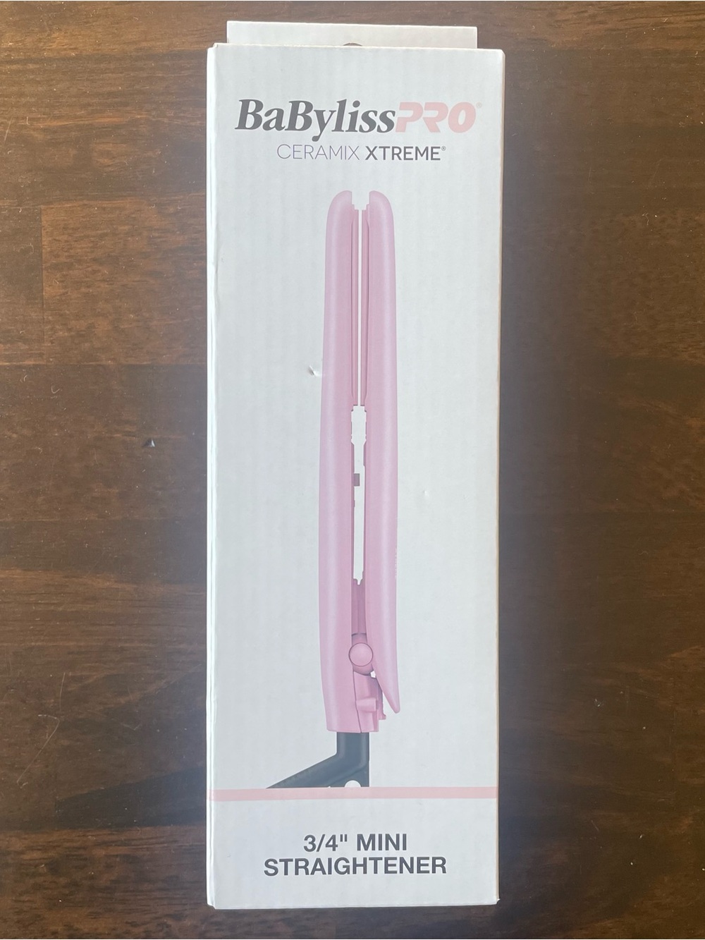 BaBylissPRO Ceramix Xtreme 3/4" Mini Straightener Titanium Pink NEW Travel Sleek